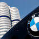 The BMW logo outside the company’s headquarters in Munich. Image: AP